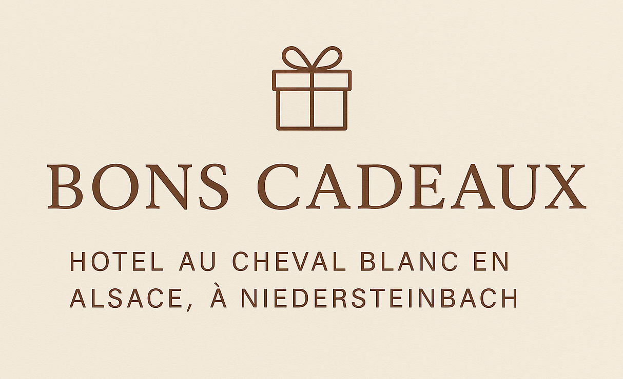 Offrir un bon cadeaux pour un séjour en Asace à l'hôtel Au Cheval Blanc